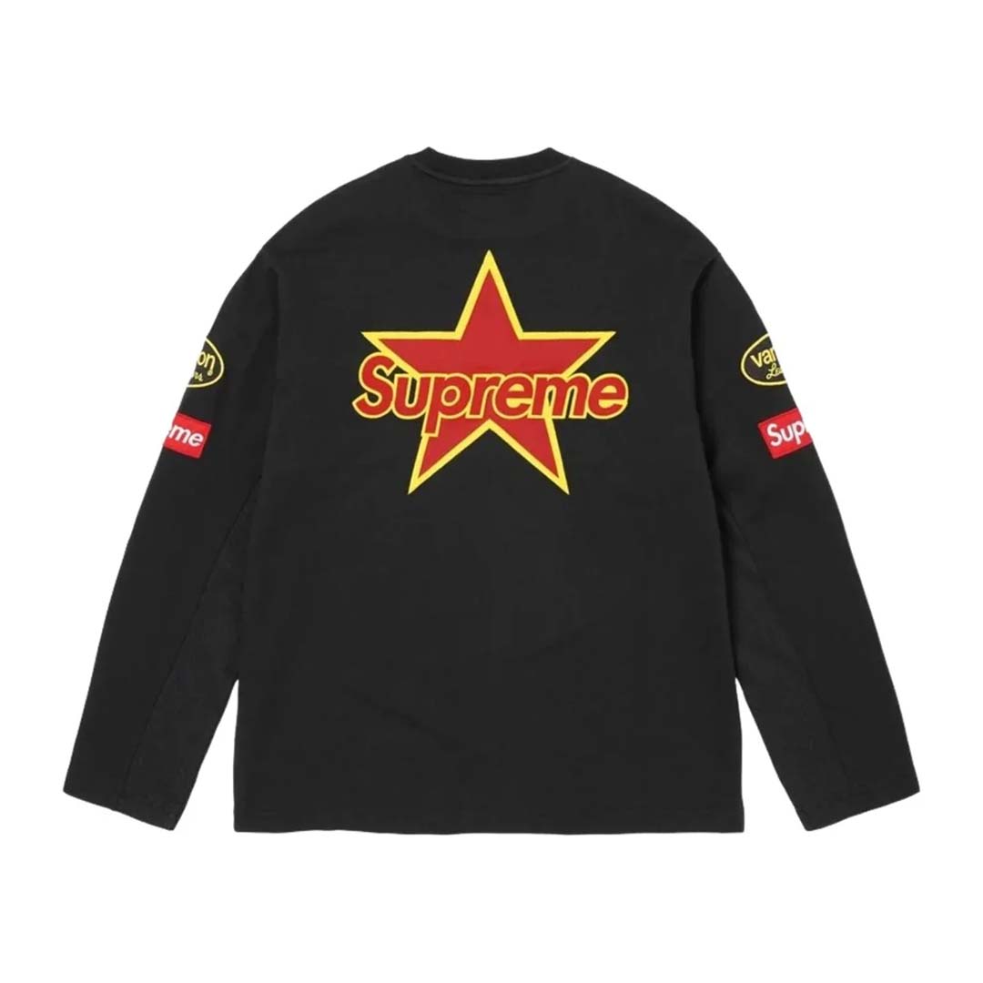 Supreme Vanson Leathers Long Sleeve Tee Black