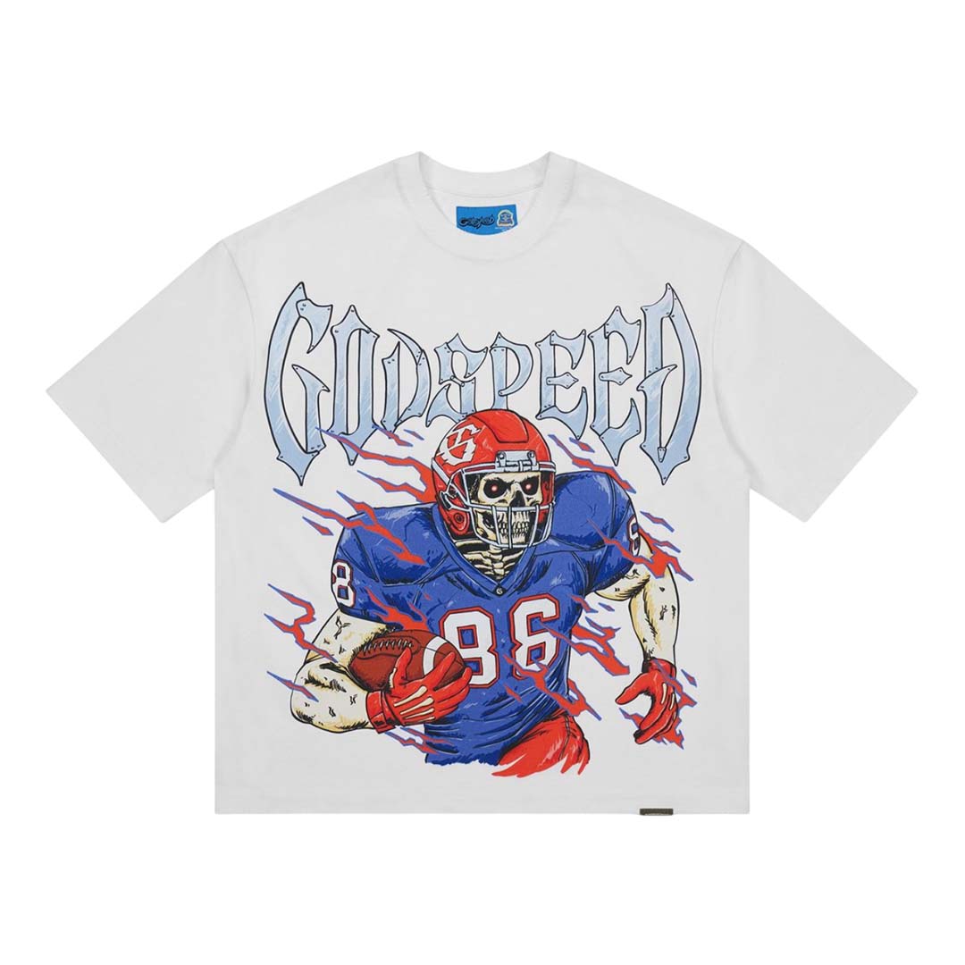 Godspeed End Zone Tee Snow White