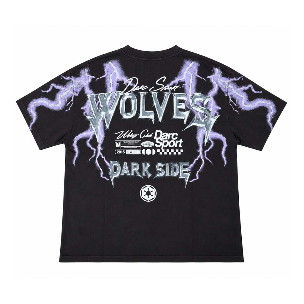 Darcsport Ride The Lightning Grunge Oversized Tee Black