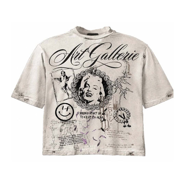Retrovert Marilyn Art Gallerie Tee White
