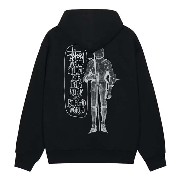 Stussy Well Suited Black Zip Up Hoodie
