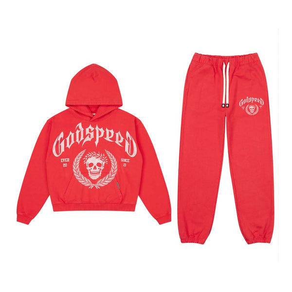 Godspeed Victor Crest Sweatsuit Red White