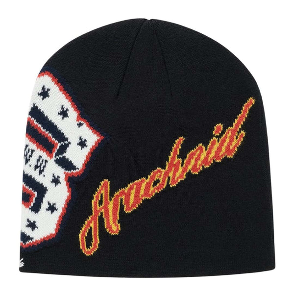 Sp5der Varsity Beanie Black