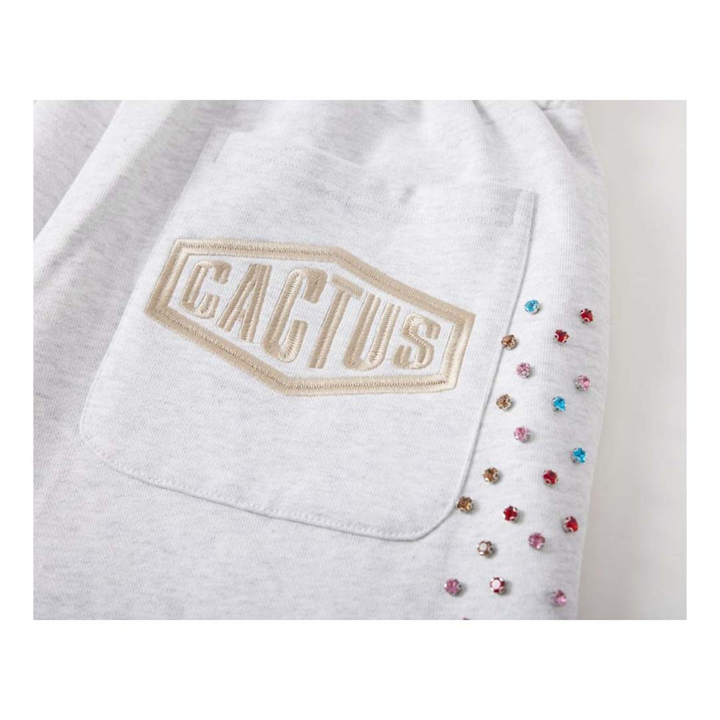 Cactus Valley Crystal Cactus Sweat Shorts Grey