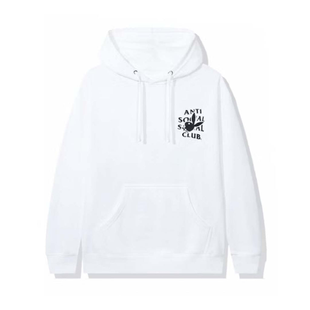 Anti Social Social Club Playboy Hoodie White Black