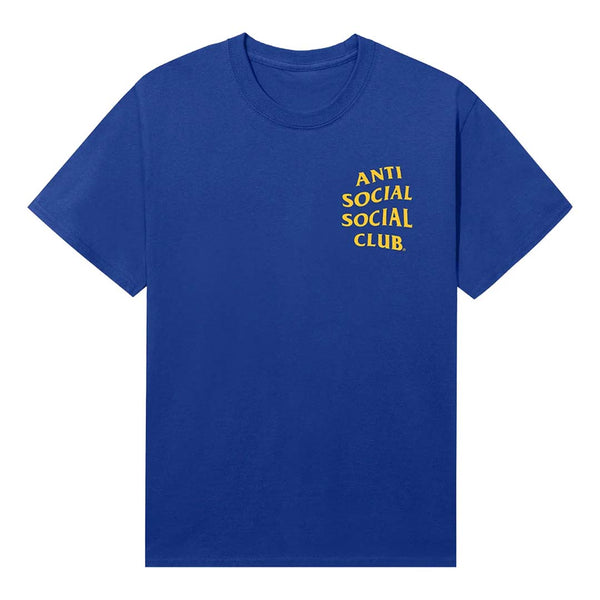 Anti Social Social Club Mind Games Royal Blue Yellow Tee