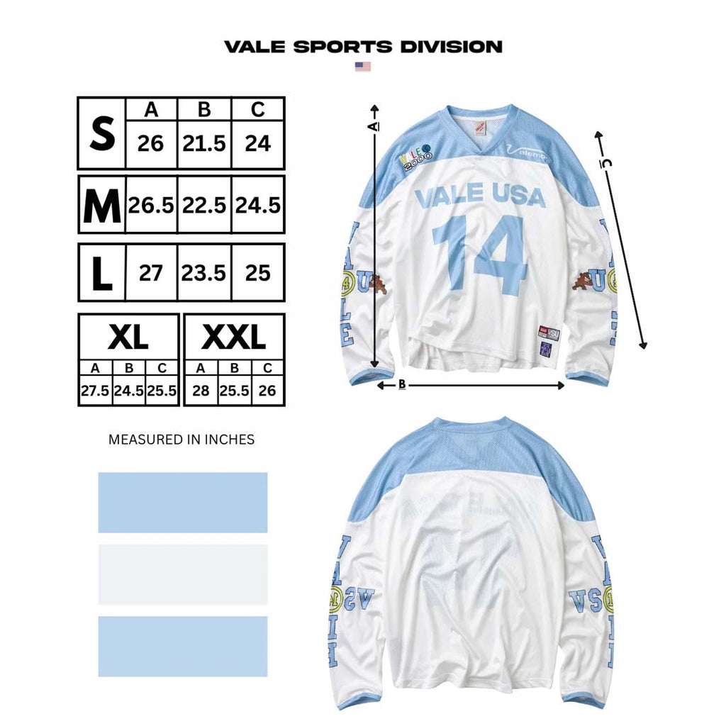 Vale Forever Valemore Skies Jersey White Baby Blue