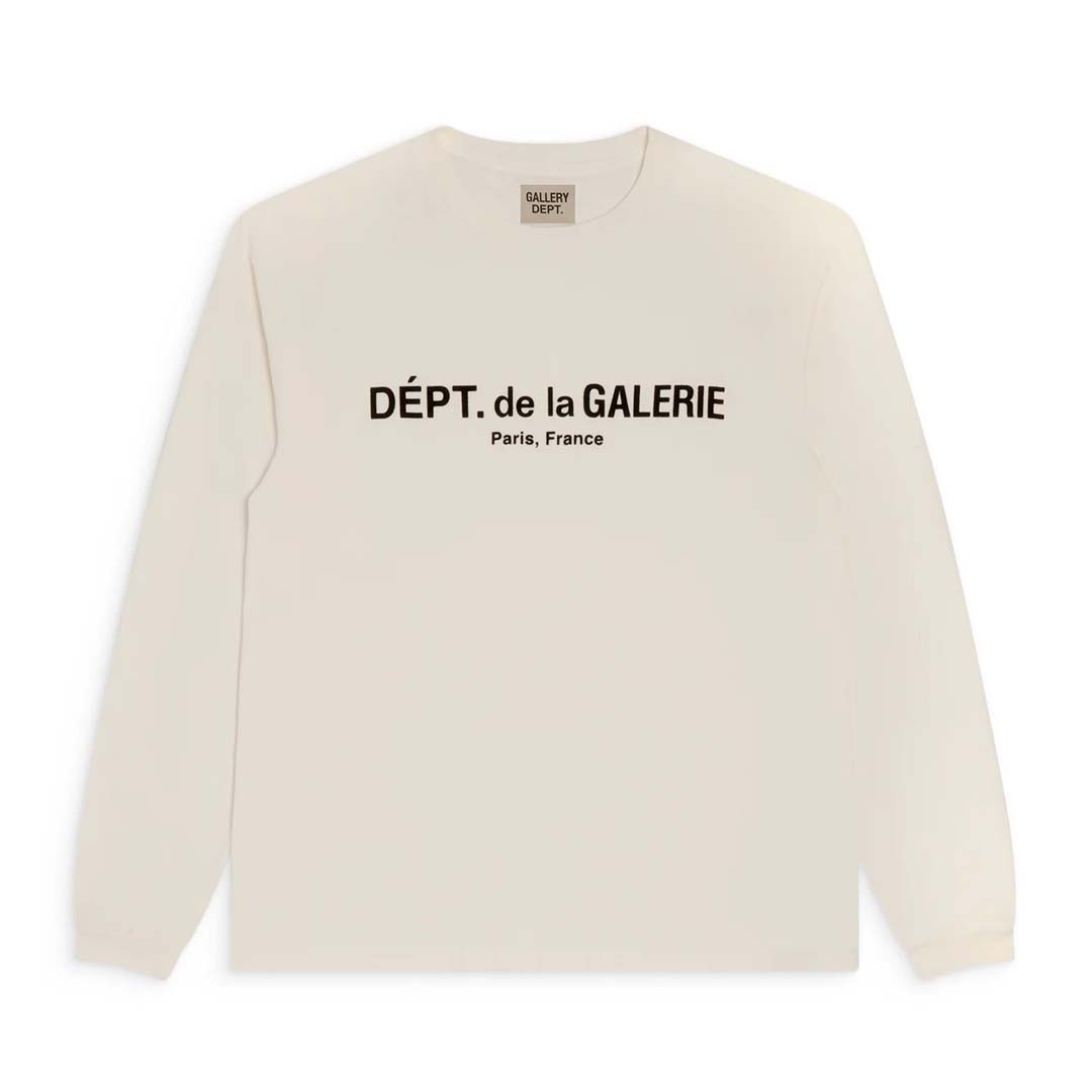 Gallery Dept. French Logo Lux Long Sleeve Tee Cream