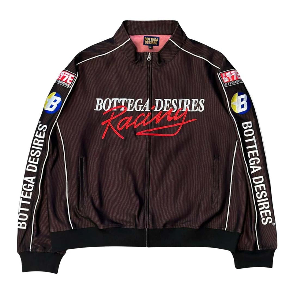 Bottega Desires Race Tracksuit Jacket Black