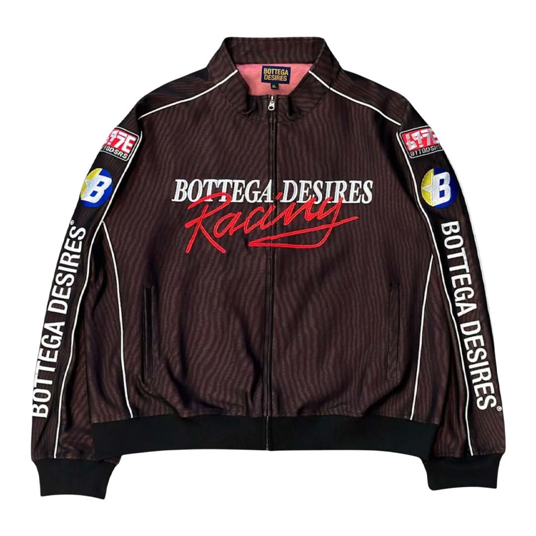 Bottega Desires Race Tracksuit Jacket Black