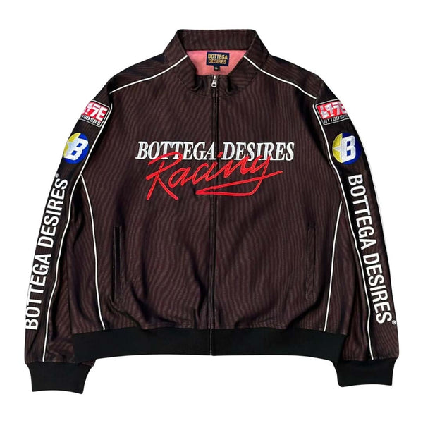 Bottega Desires Race Tracksuit Jacket Black