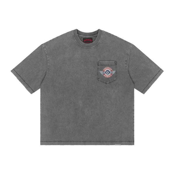 Godspeed Air NYC Pocket Tee Grey