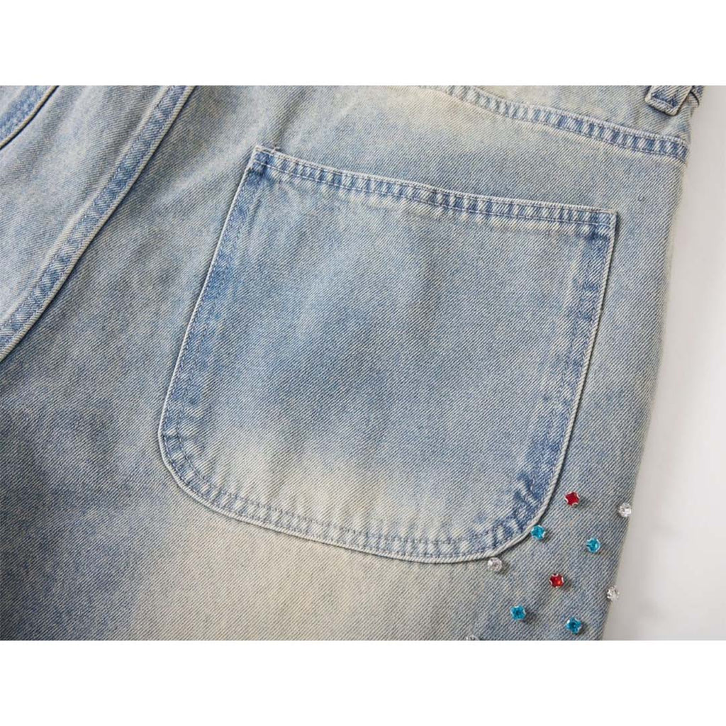 Cactus Valley Crystal Cactus Blue Denim Jeans