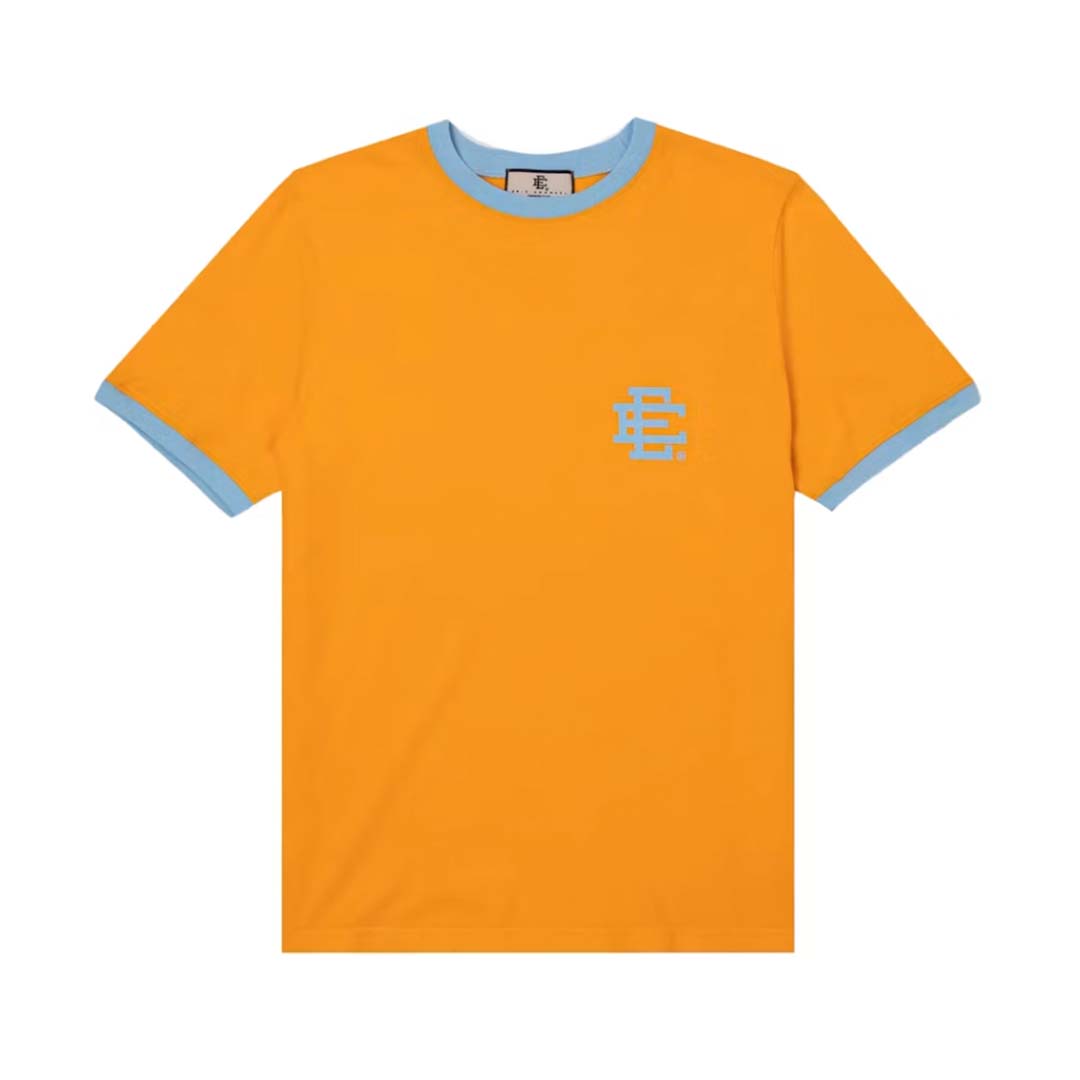 Eric Emanuel EE Ringer Tee Dark Yellow Pale Blue