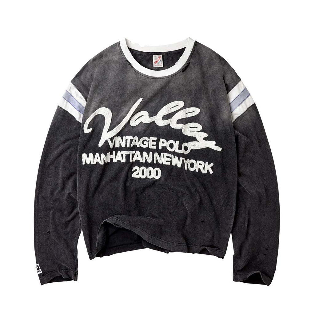 Vale Forever Vintage Jersey Long Sleeve Tee Black White