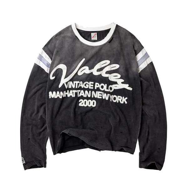 Vale Forever Vintage Jersey Long Sleeve Tee Black White
