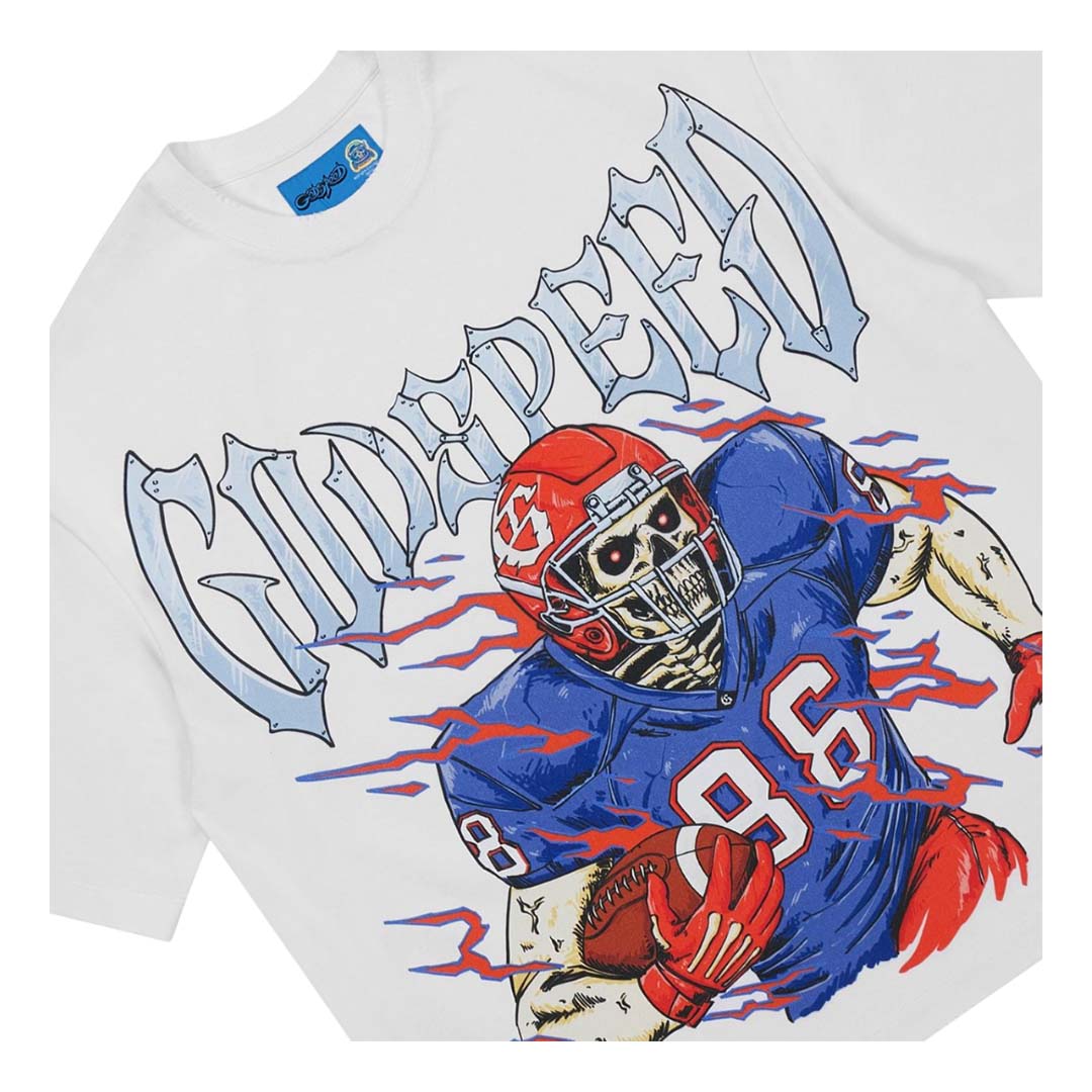 Godspeed End Zone Tee Snow White