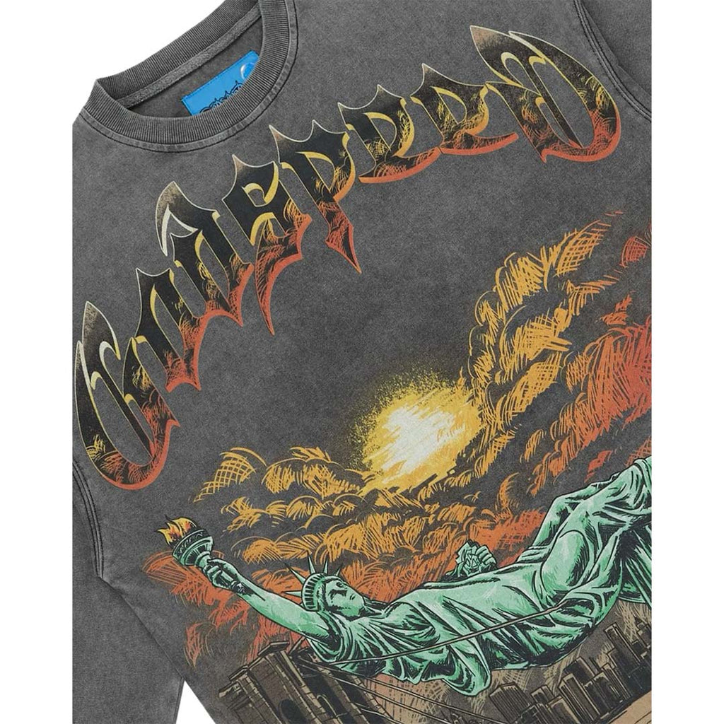 Godspeed Burnt Bridges II NG Long Sleeve Tee Grey Wash