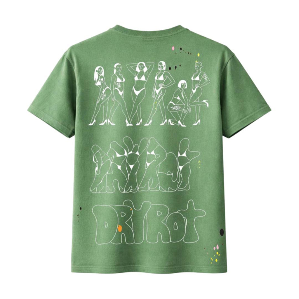 Dry Rot Dirty Silo Green Faded Tee