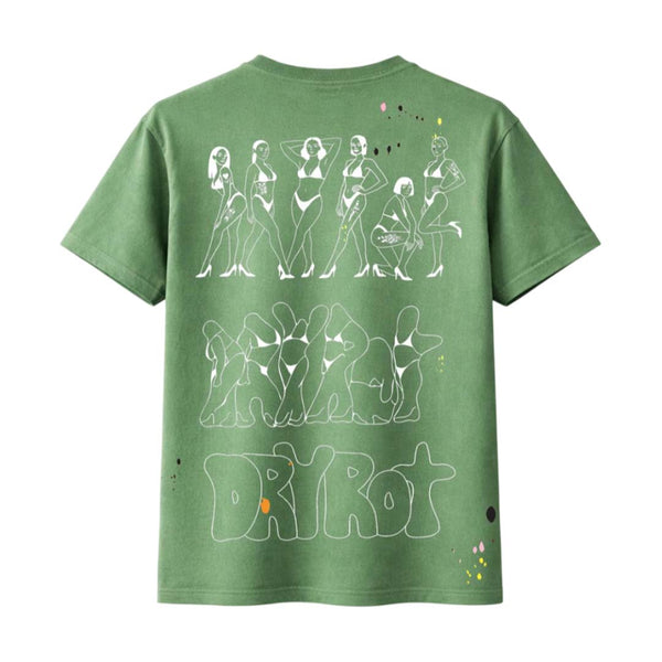 Dry Rot Dirty Silo Green Faded Tee