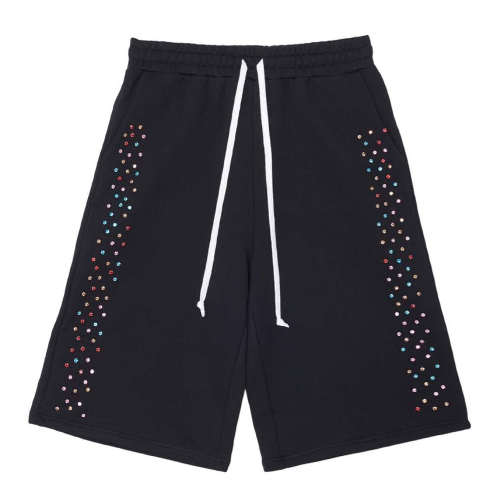 Cactus Valley Crystal Cactus Sweat Shorts Black