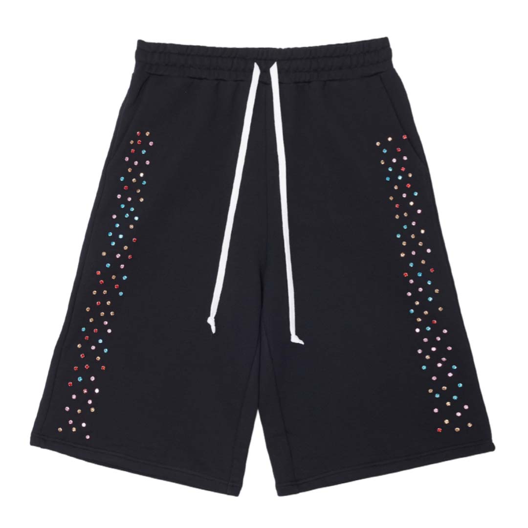Cactus Valley Crystal Cactus Sweat Shorts Black
