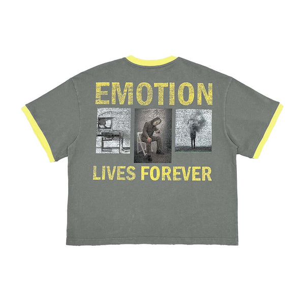 Mixed Emotions Eternal Ringer Tee Grey Yellow