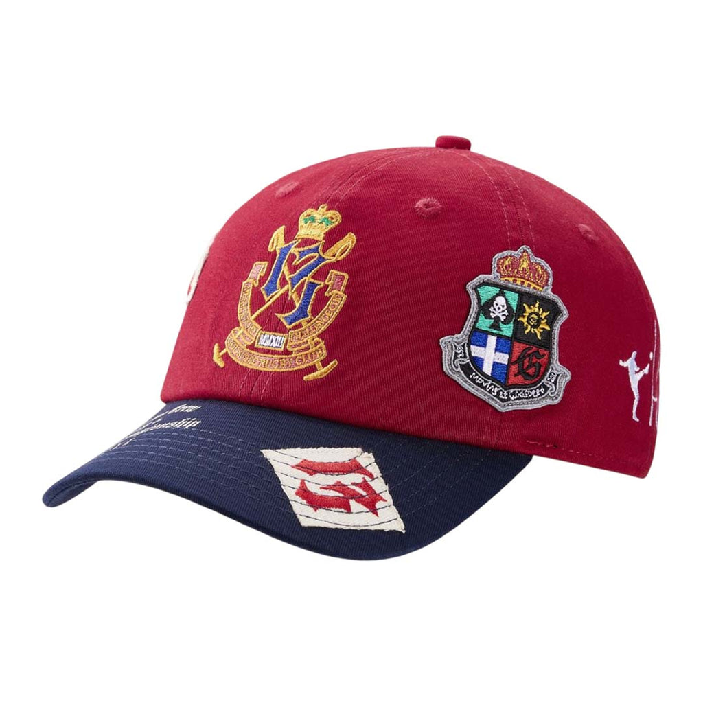 Godspeed Rugby Home Team Dad Hat Red Navy