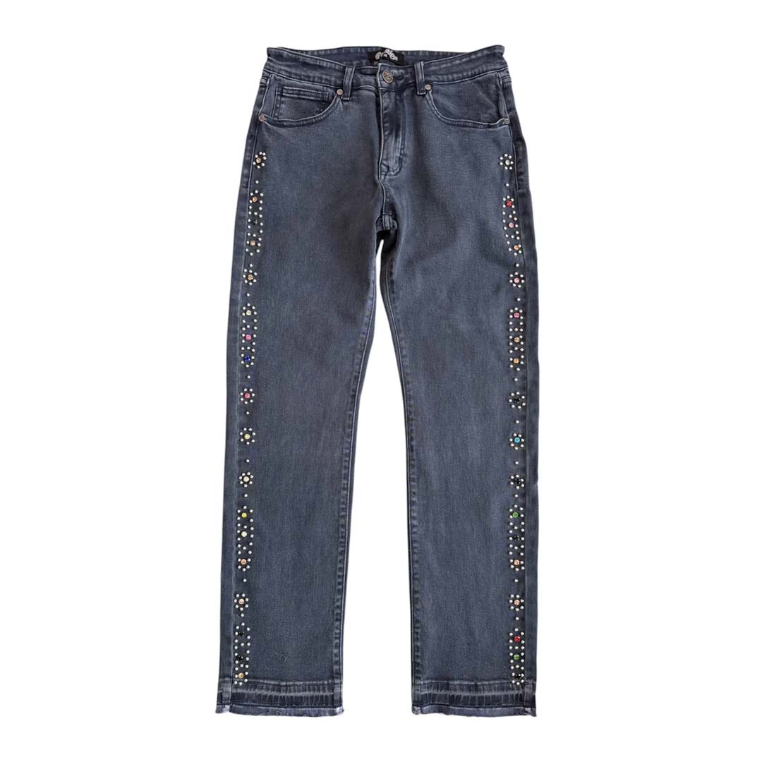 Prestige Eden Denim Rhinestone Jeans Blue