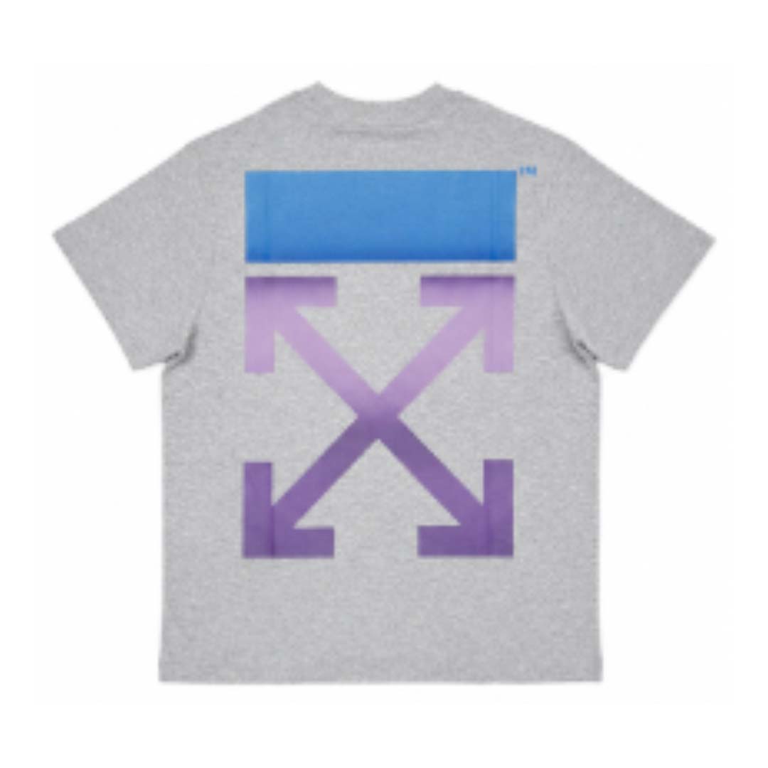 OFF-WHITE Multi Arrow Grey Purple Blue Tee