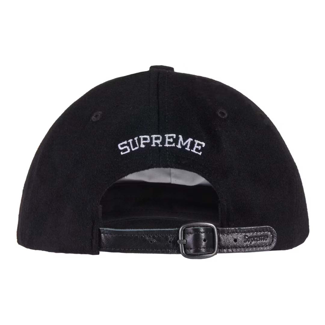 Supreme Wool S Logo 6 Panel Hat Black