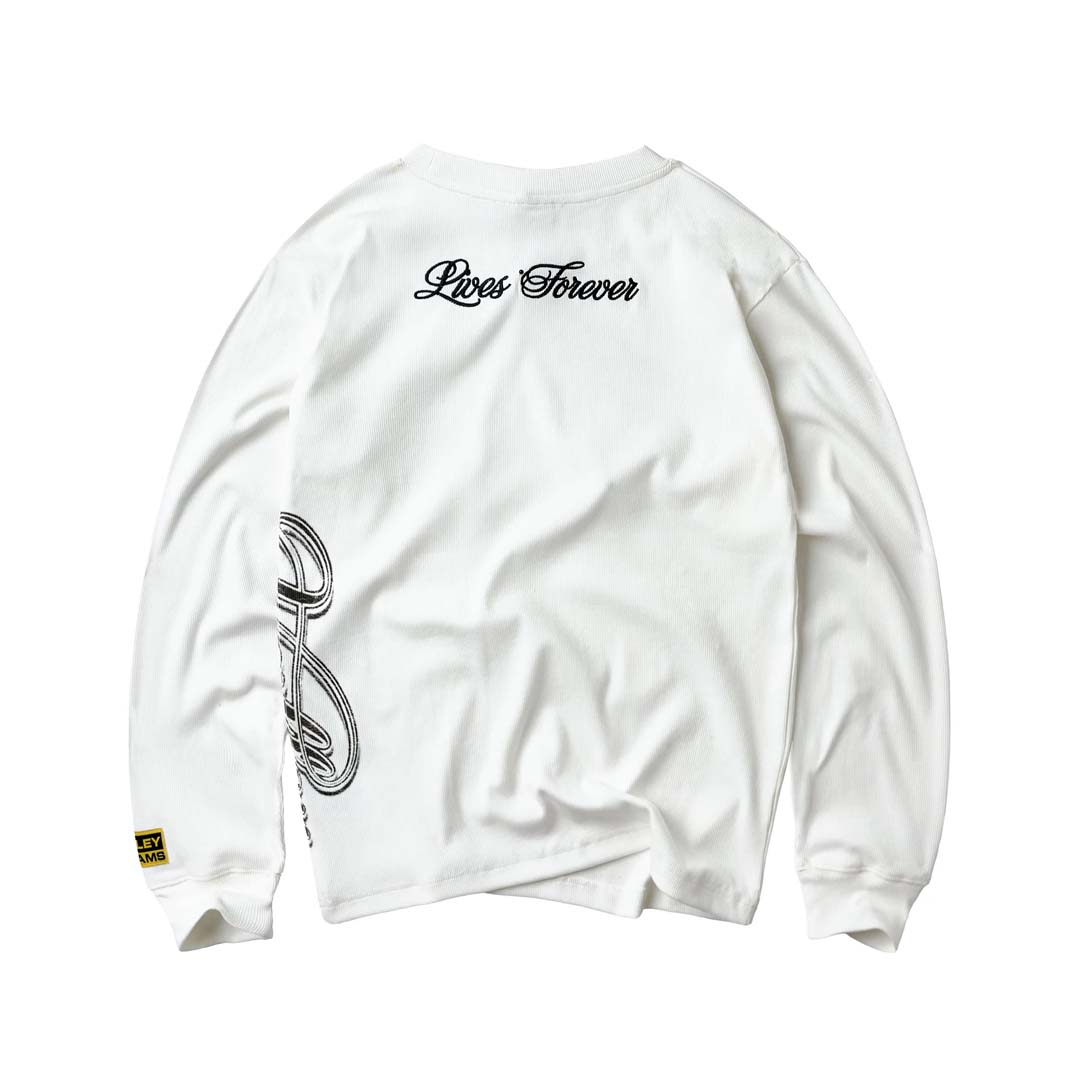 Vale Forever Cursive Thermal Long Sleeve White