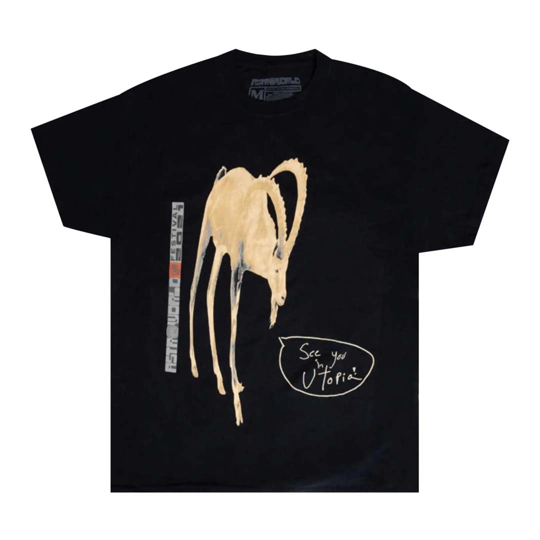 Travis Scott Goat Tee Black