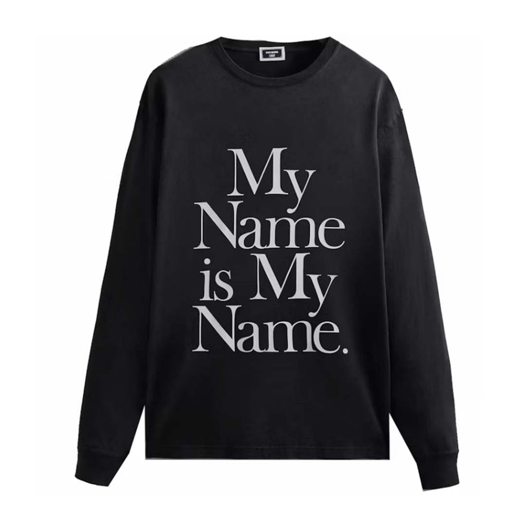 Kith The Wire My Name Is My Name Vintage Long Sleeve Tee Black