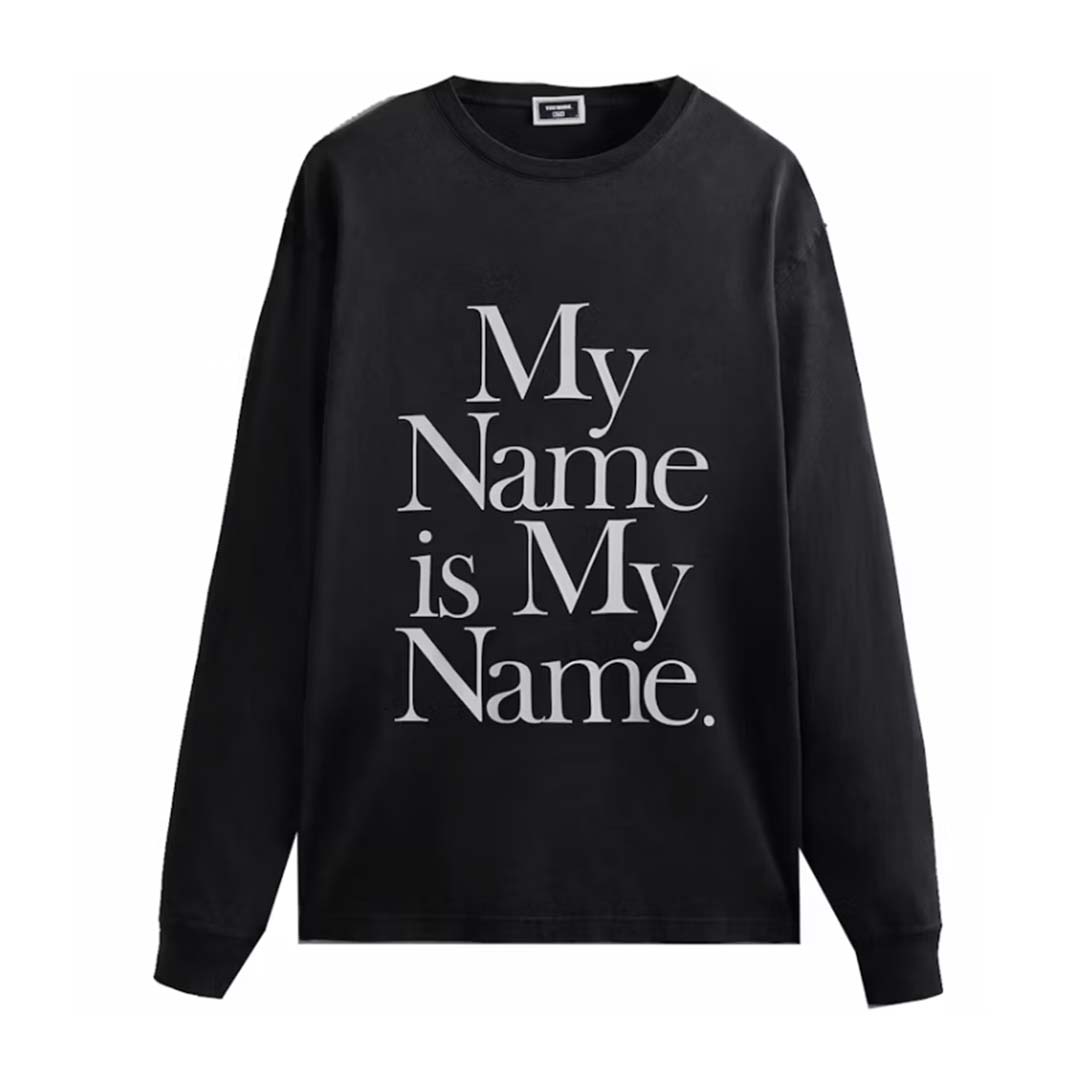 Kith The Wire My Name Is My Name Vintage Long Sleeve Tee Black