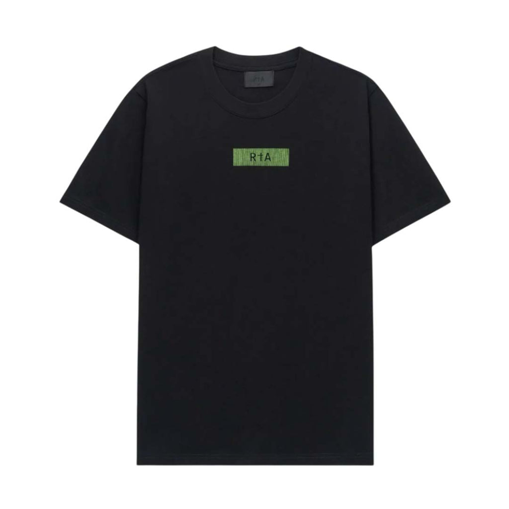 RtA Liam Black Green Binary Logo Tee