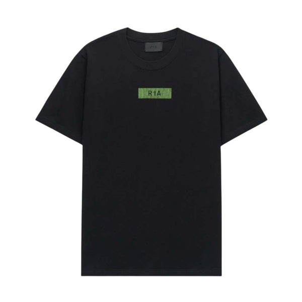 RtA Liam Black Green Binary Logo Tee