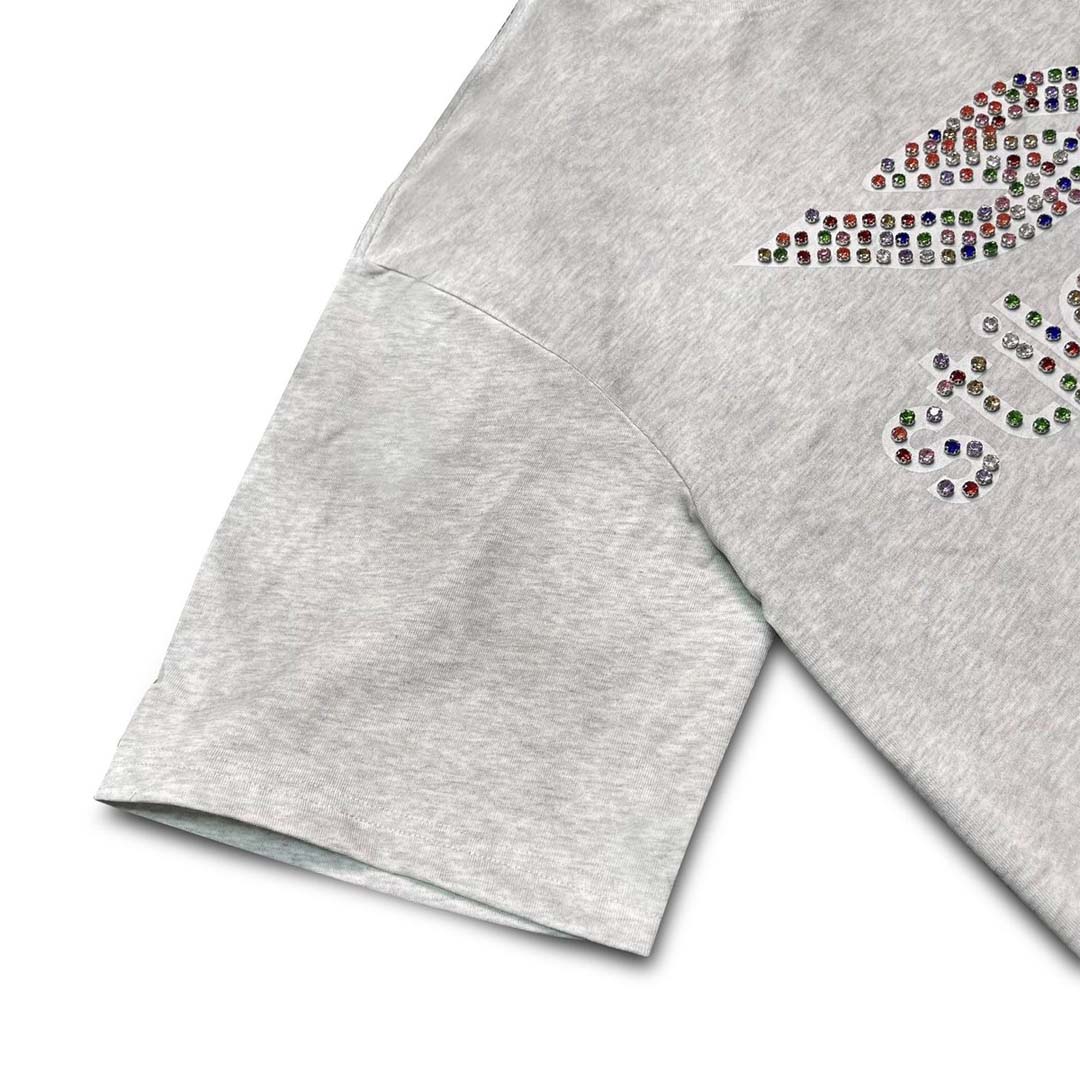 Stile de Amor Corolato Rhinestone Tee Grey