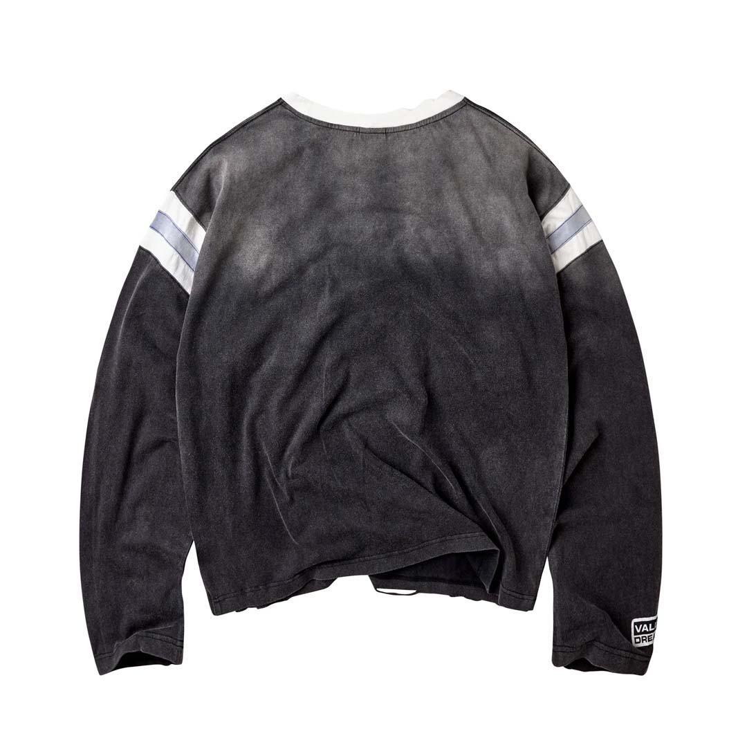 Vale Forever Vintage Jersey Long Sleeve Tee Black White