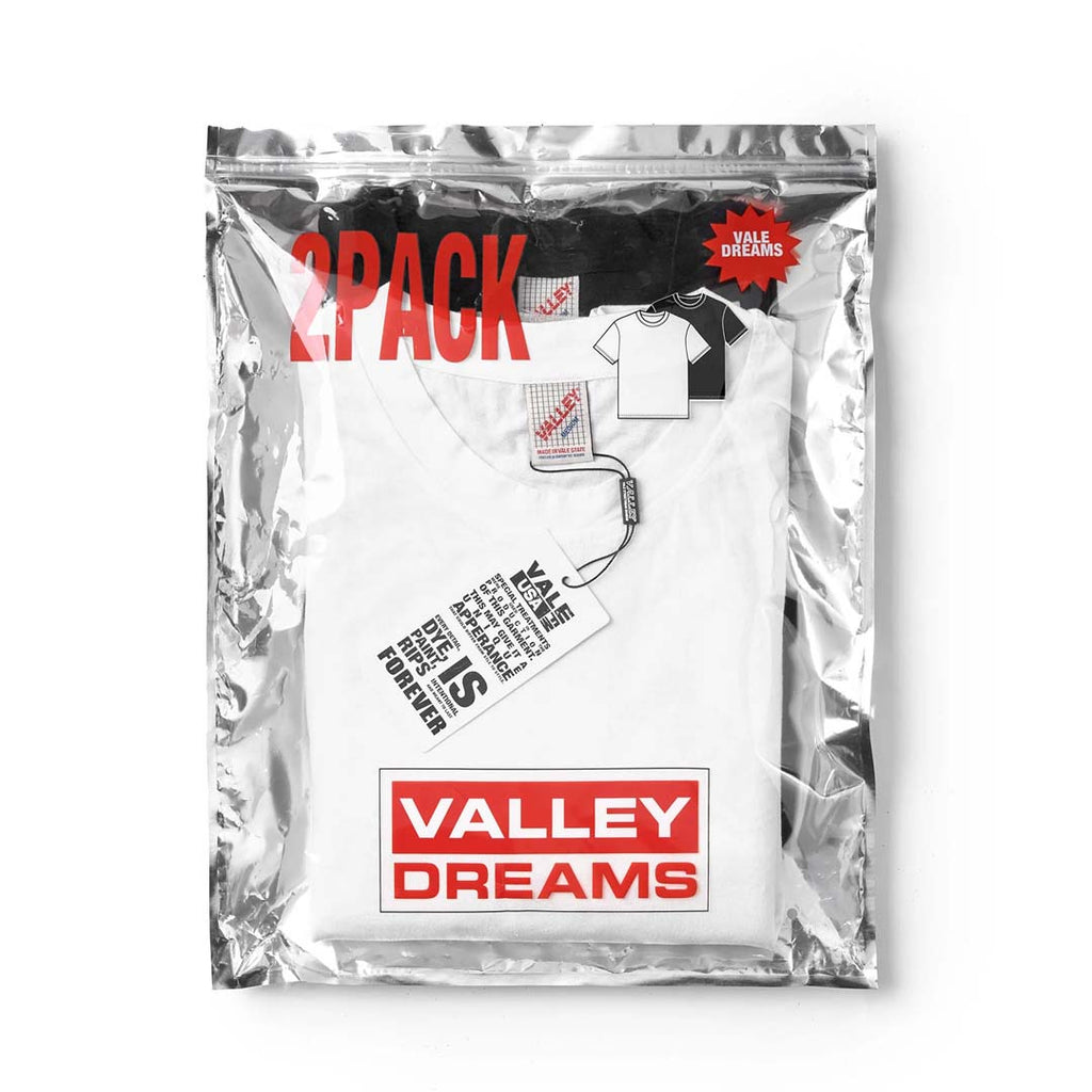 Vale Forever Blankees 2 Pack Blank Tees Black White