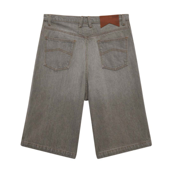 Rhude Baggy Traxedo Denim Shorts Liberty Grey