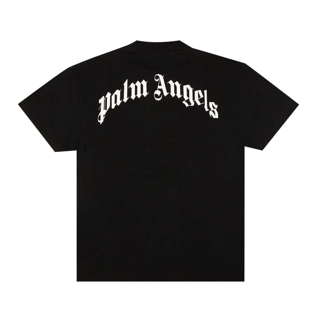 Palm Angels Leopard Banana Tee Black Yellow