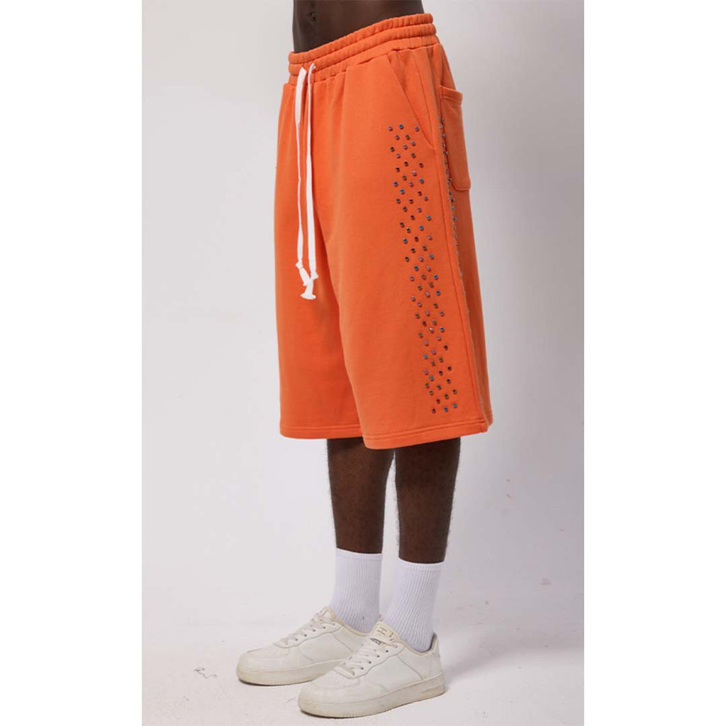 Cactus Valley Crystal Cactus Sweat Shorts Orange