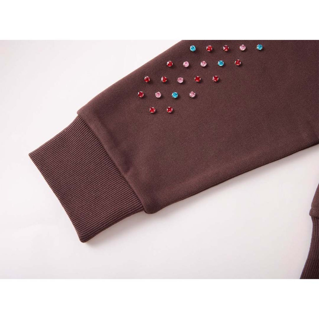 Cactus Valley Crystal Cactus Zip Hoodie Brown