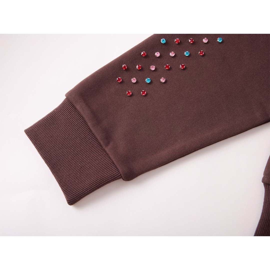 Cactus Valley Crystal Cactus Zip Hoodie Brown