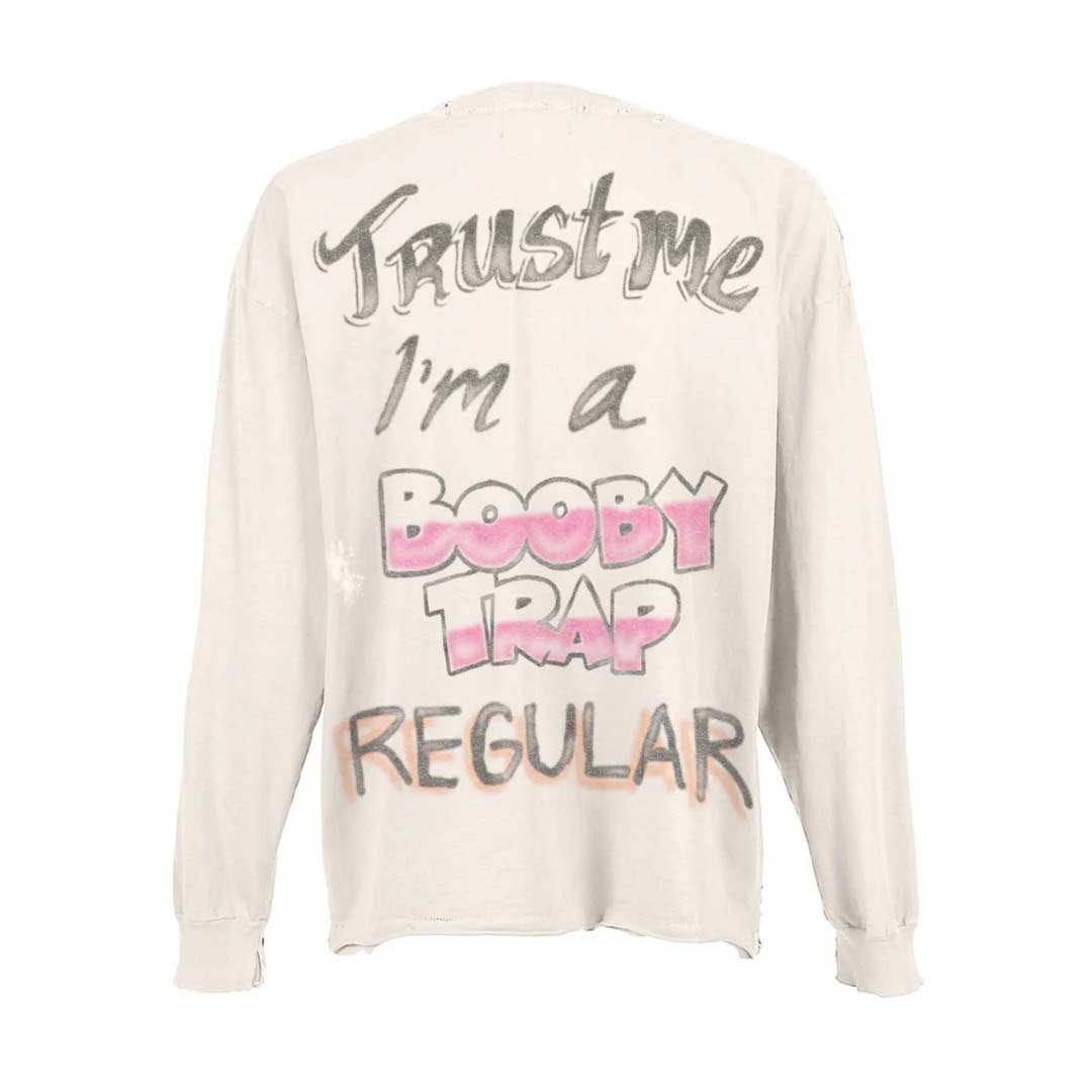 Triple Sevens Booby Trap Long Sleeve Tee White
