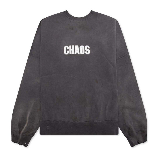 Saint Michael Chaos Crewneck Sweatshirt Faded Grey
