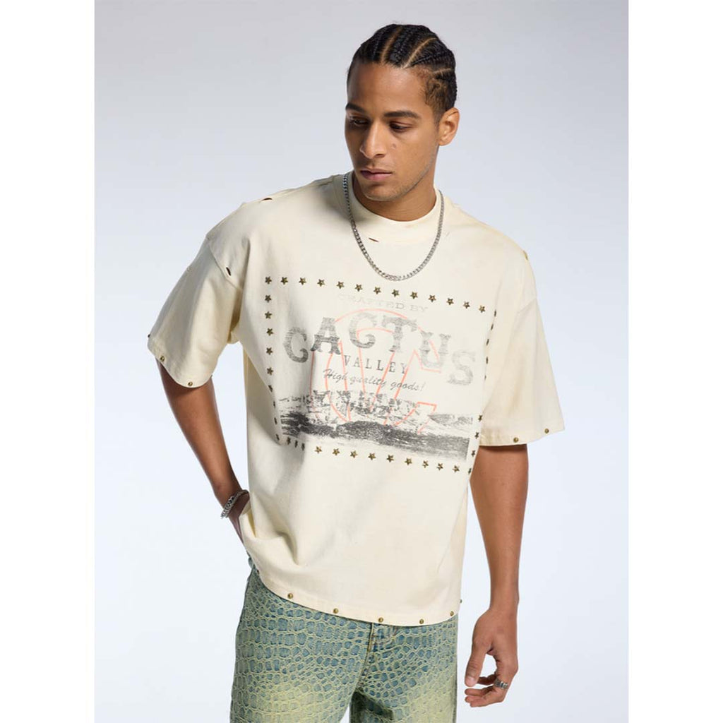 Cactus Valley Cactus Archive Tee Cream