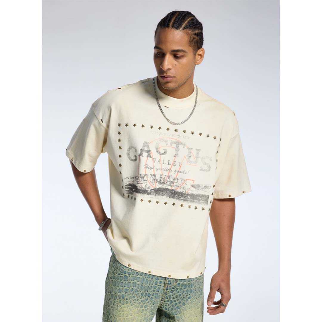 Cactus Valley Cactus Archive Tee Cream