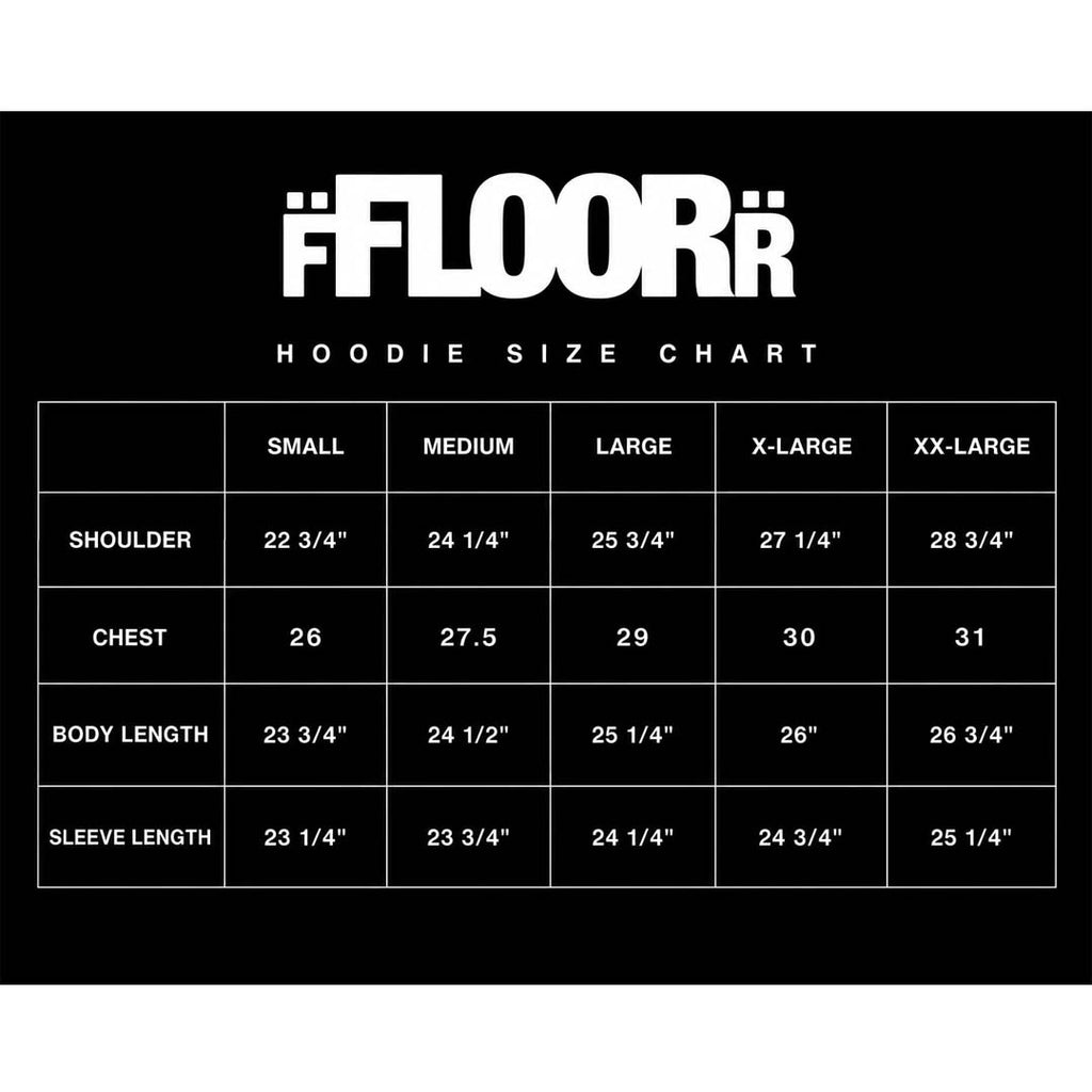 Floor 914 Horseman Zip Up Hoodie Faded Black